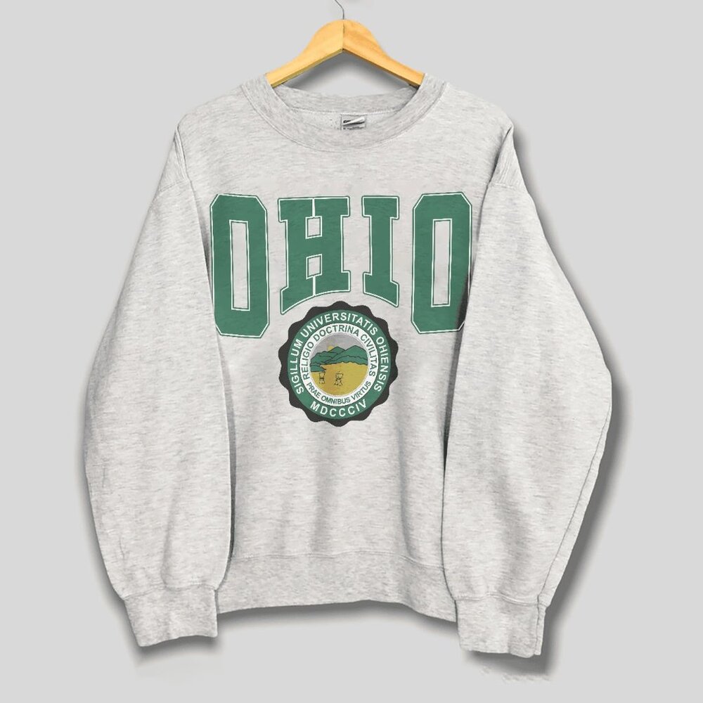 Vintage 90s Ohio Bobcats Crewneck Sweatshirt, Ohio University Men Women Shirt